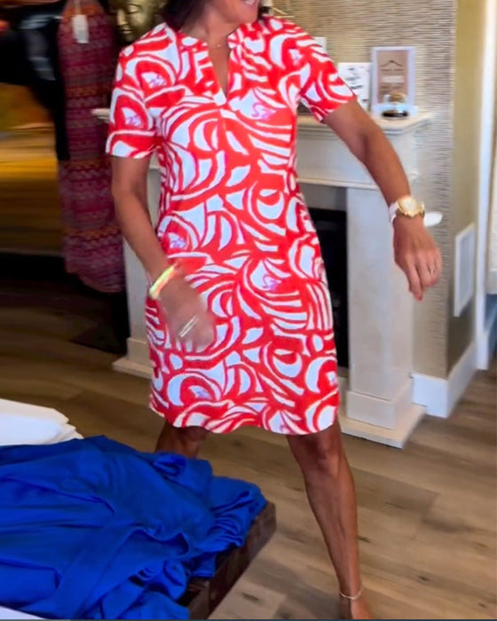 Sukienka z krótkim rękawem