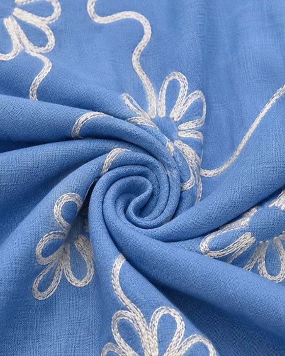 Sukienka Dekolt W Wycięcie Patchwork Kwiatowa Luźna