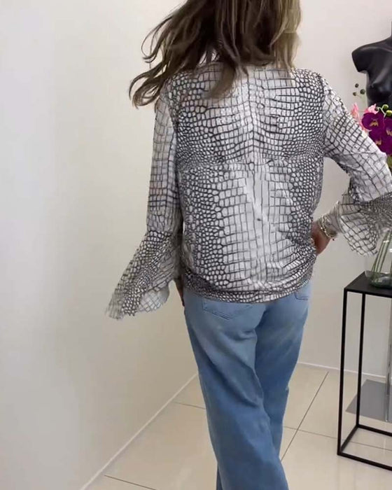 Bluzka z ciekawym wzorem