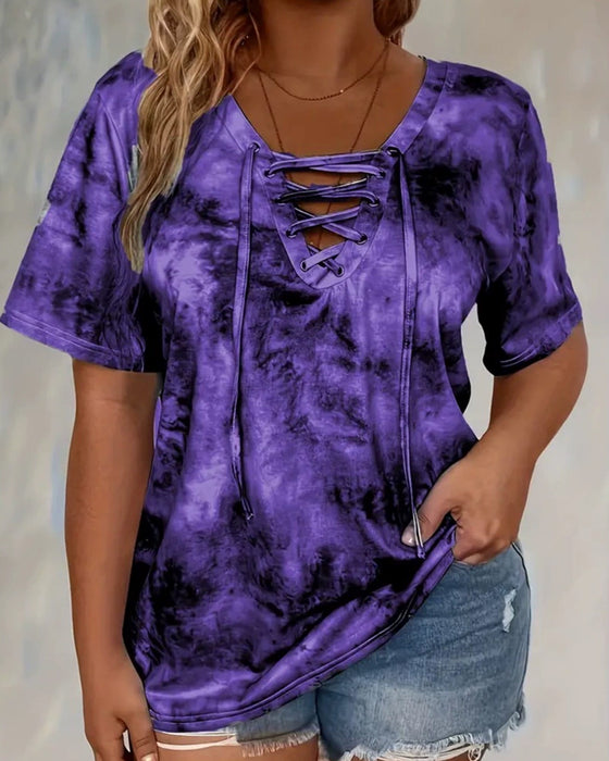 Bluza Tie-Dye Nadruk