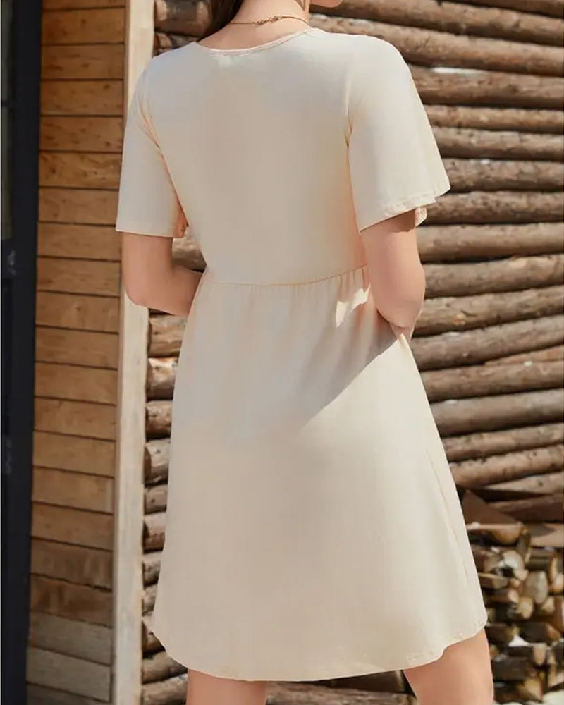 Sukienki Vintage Artystyczny Luźny