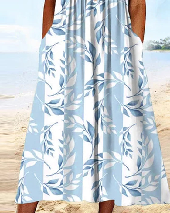 Sukienka o dopasowanym kroju i krótkich rękawach