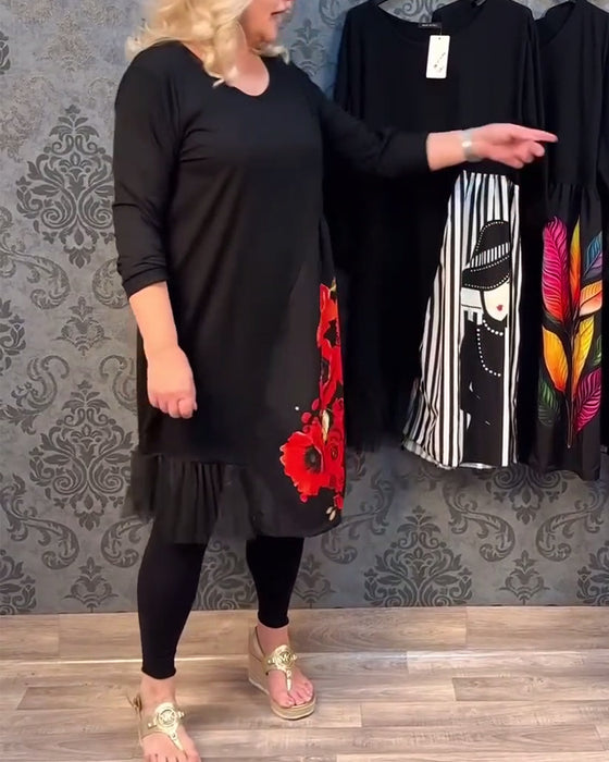 Sukienka z nadrukiem
