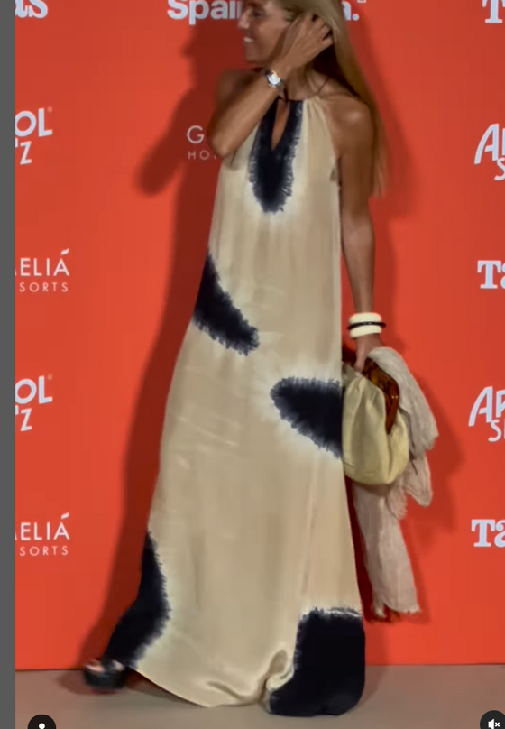 Sukienka Bez Rękawów Gradient Halter