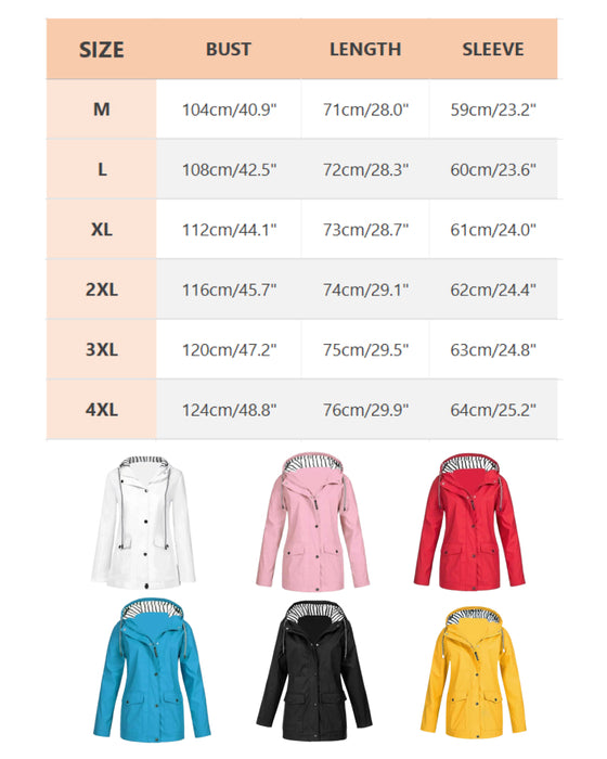 Kaptur Dla Kobiet Z Cechami Odporności Na Wodę I Wiatr