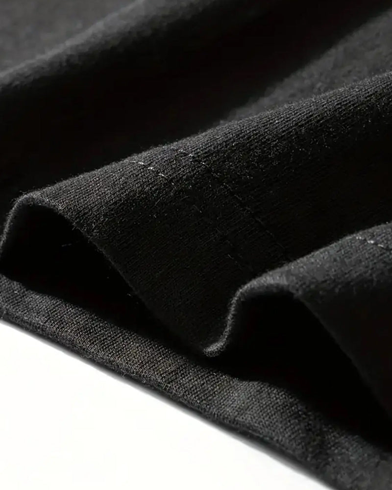 T-Shirt Okrągły Dekolt Przód I Tył Druk Unisex
