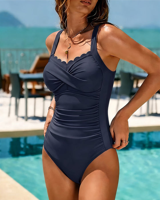 Bikini Krzyż Talia Wyszczuplający Jednoczęściowy