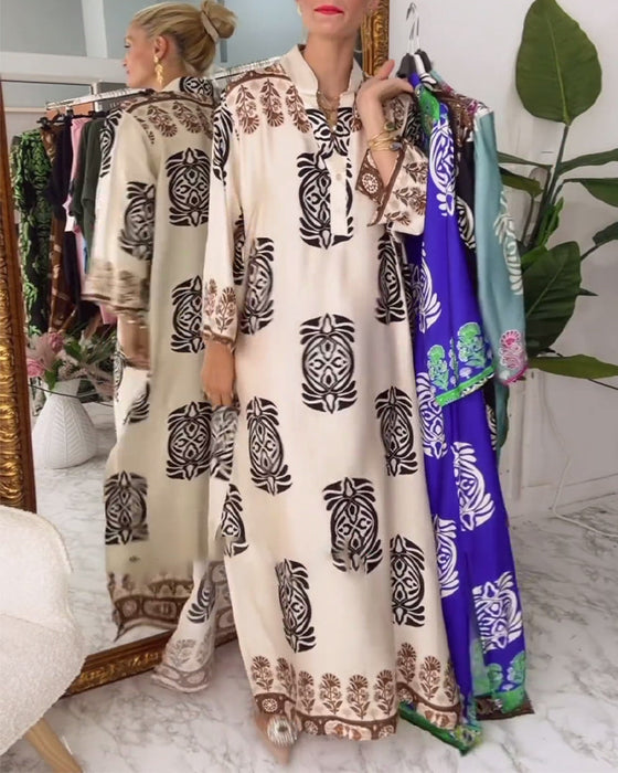 Luźna sukienka w stylu retro