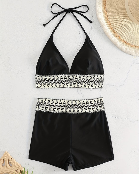 Bikiki Fala Nadruk Opaska Na Szyję