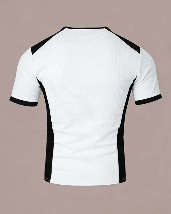 T-Shirt Męski Blok Koloru Gofer