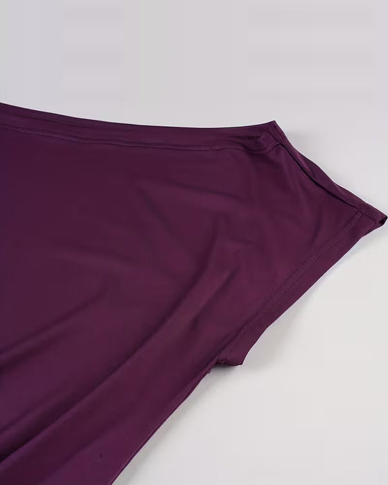 Sukienka Odsłonięte Ramiona Asymetryczna Bodycon