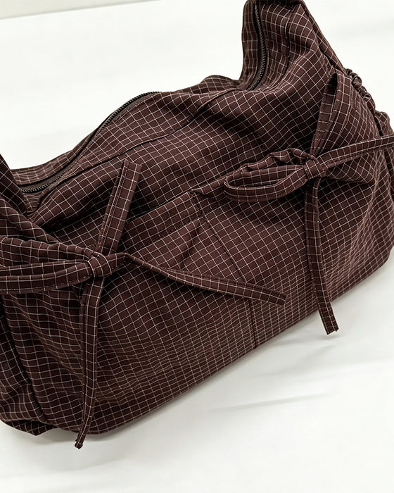 Torba Kokardka Krata Crossbody