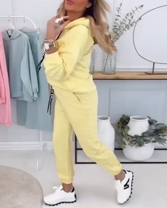 Dwuczęściowy Garnitur Street Style Bluza Sportowa