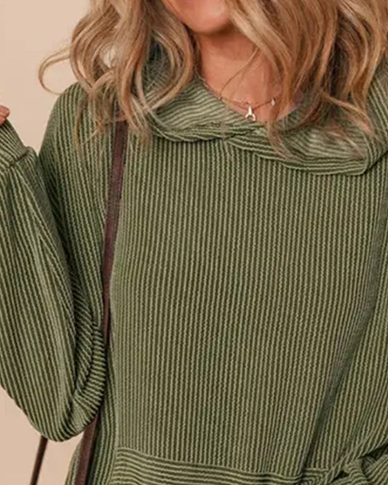 Pullover Luźny Twist Hoodie