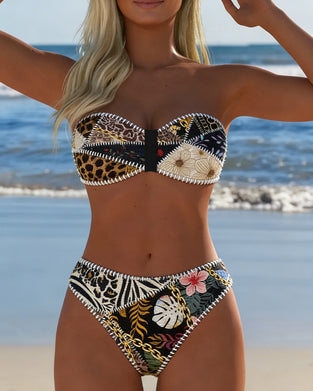 Bikini Blok Koloru Braletka