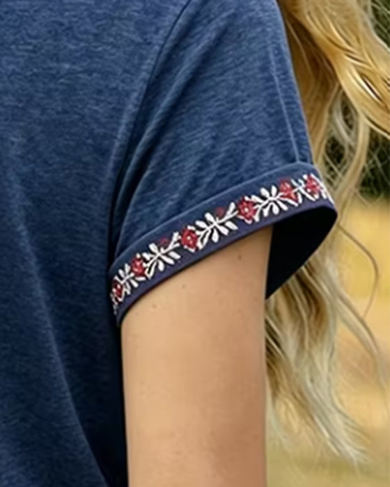 T-Shirt Z Nadrukiem Fajerwerków Kolorowe Bloki