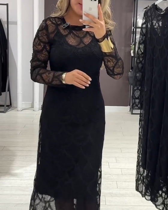Zestaw Cover Up & Sukienka Cami Koronka