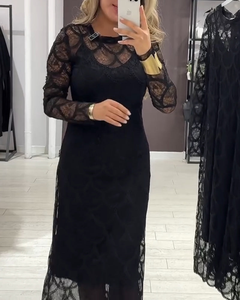 Zestaw Cover Up & Sukienka Cami Koronka