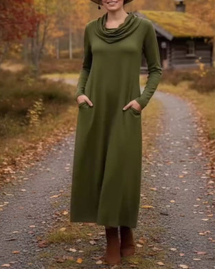 Sukienka casualowa, prosta, jednokolorowa