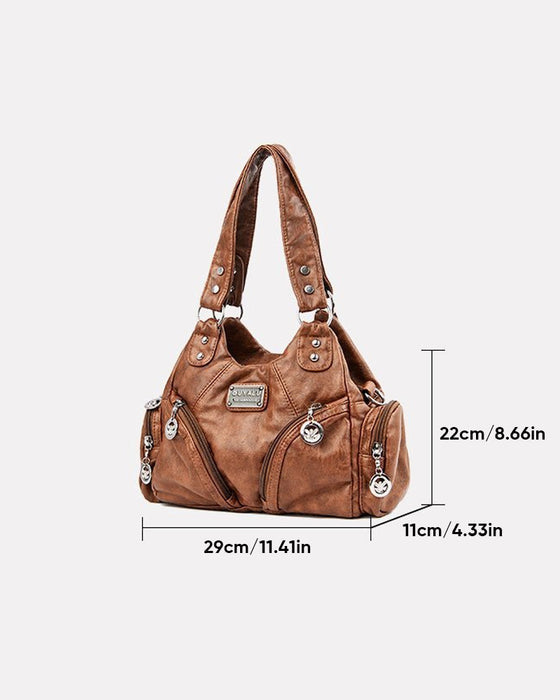 Torebka vintage z miękkiej ekoskóry