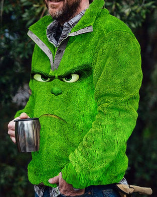 Męska bluza z nadrukiem świątecznym i zabawnym nadrukiem