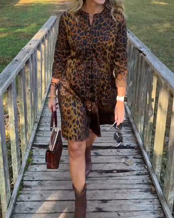 Stylowa I Uniwersalna Sukienka W Leopardzie