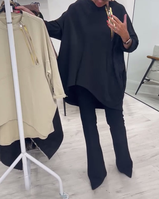 Swobodna bluza z kieszeniami