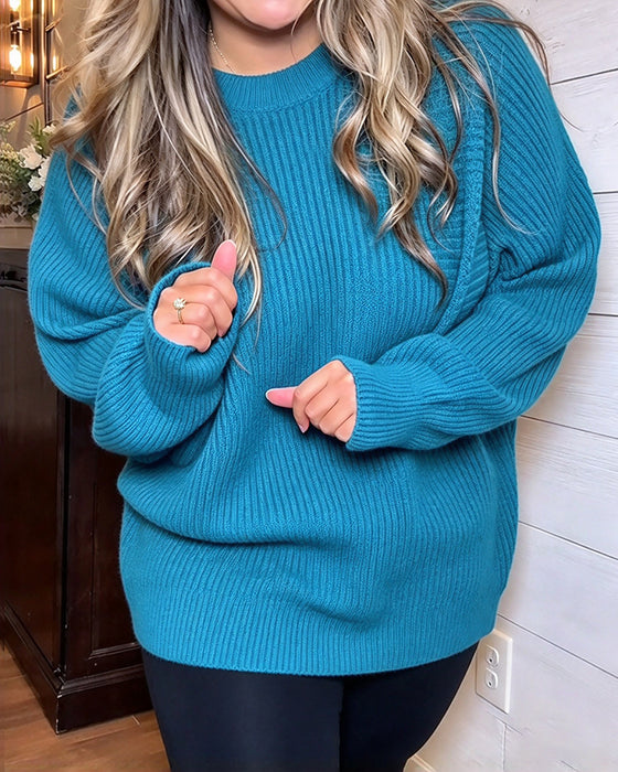 Pullover Stylowy Rękaw Nietoperz
