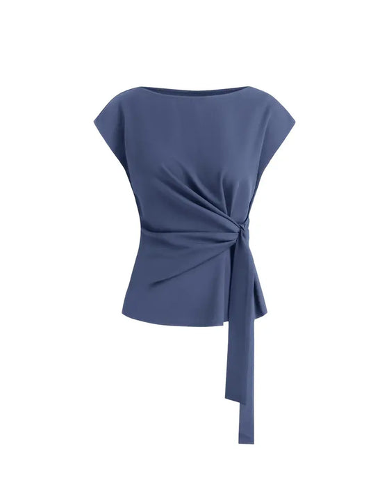 Bluza Odkryte Ramię Skręt Węzeł