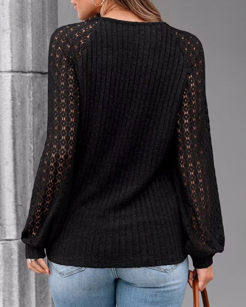 Top V Dekolt Szczotkowany Pasek Pachy