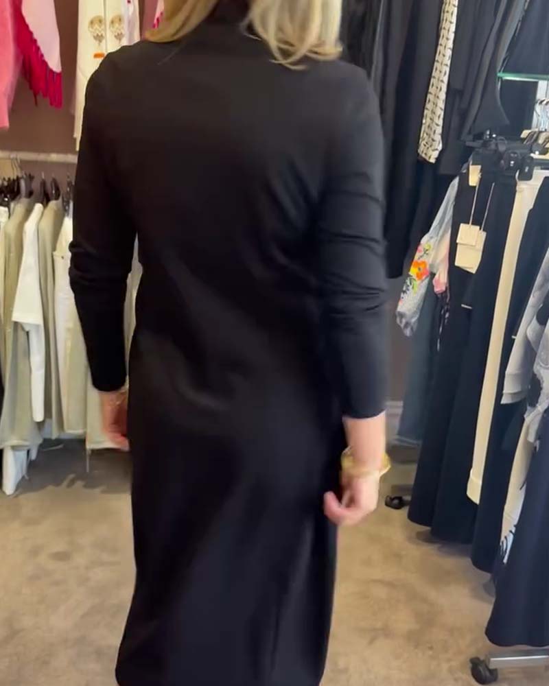 Sukienka Geometryczny Pasek Dekolt W Bodycon Midi