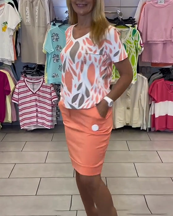 Garnitur Elegancki Kompletna Spódnica Dwuczęściowy