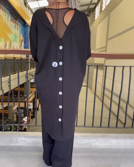 Bluzka o luźnym fasonie i długim rękawie