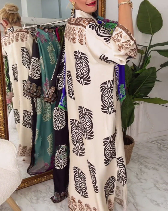 Luźna sukienka w stylu retro