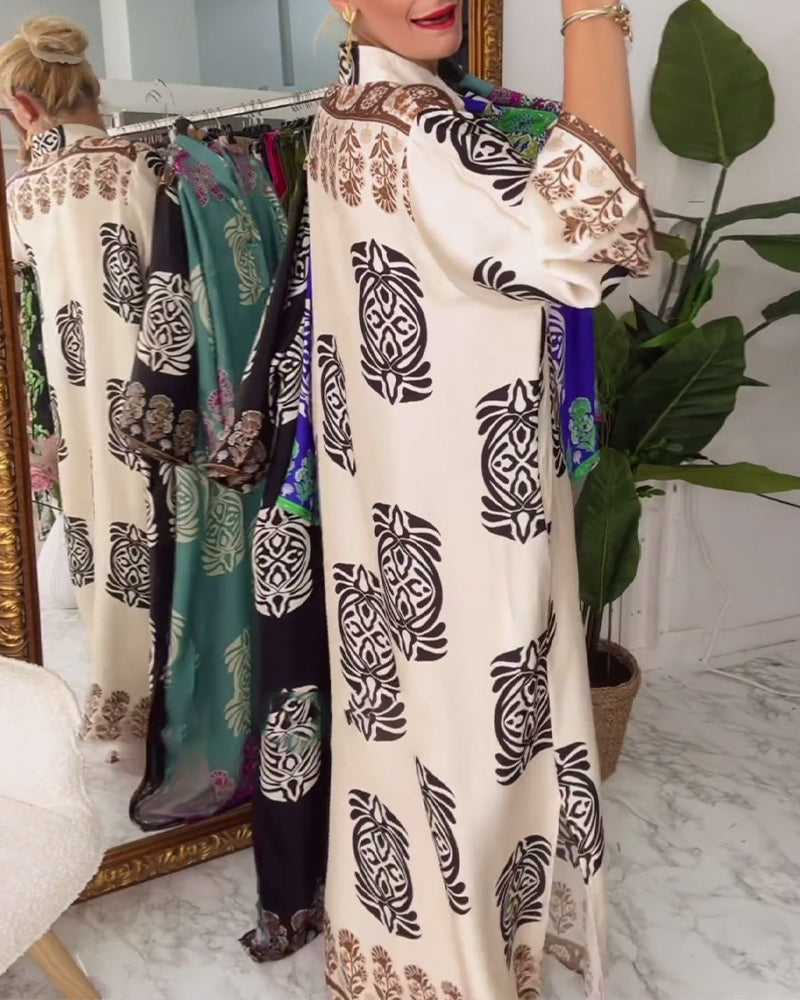 Luźna sukienka w stylu retro