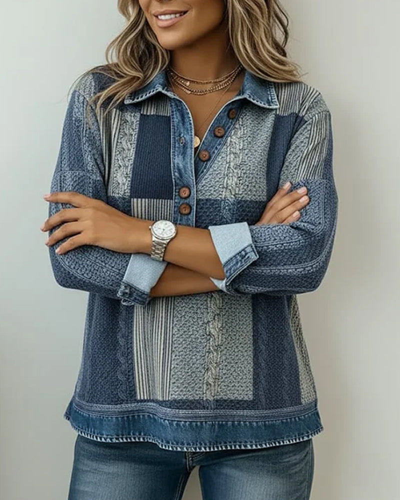 Sweter Dresowy Z Długimi Rękawami I Nadrukiem W Stylu Color Block