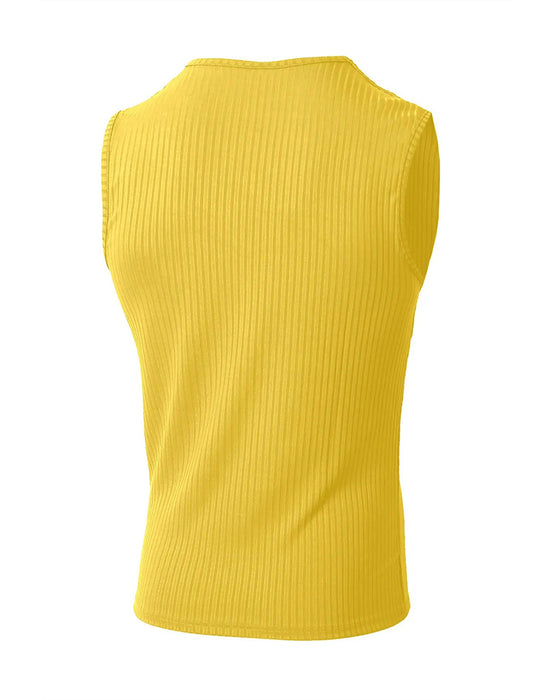 Męski Top Na Ramiączkach Jednokolorowy Sport Casual