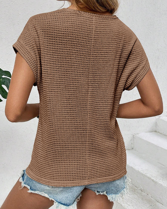 T-Shirt Raglan Siatka Wyrzynany Oddychający