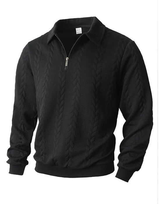 Hoodie Klapa Pół Zamek Błyskawiczny Swobodny