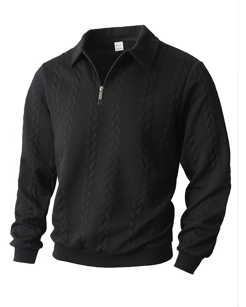 Hoodie Klapa Pół Zamek Błyskawiczny Swobodny