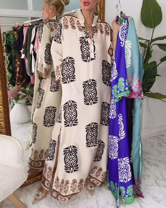 Luźna sukienka w stylu retro