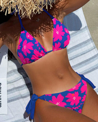Bikini Dwuczęściowy Wzór Kwiatowy
