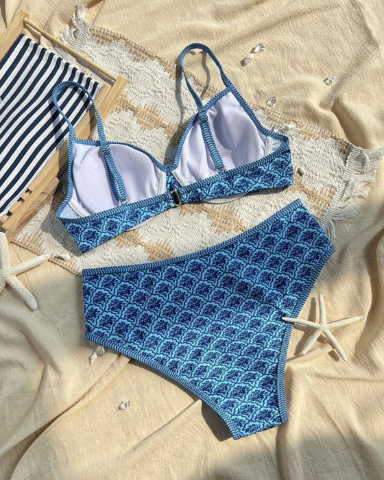 Bikini Seksowny Ramiączka Trójkątny Wzór