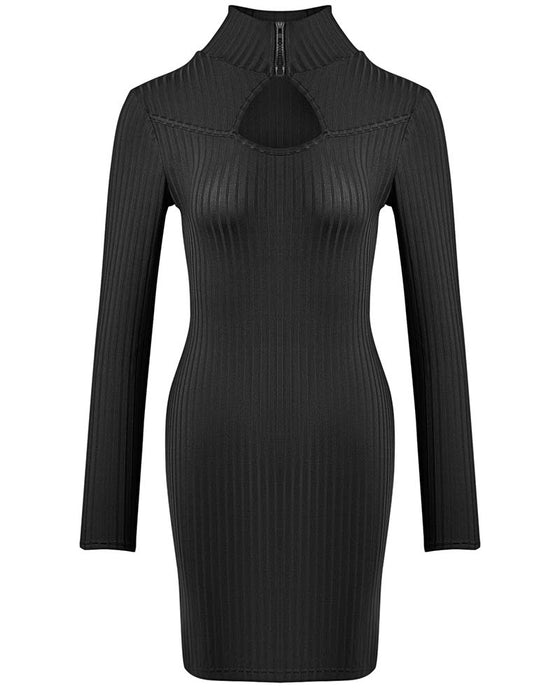 Sukienka W Jednolitym Kolorze Skinny Casual