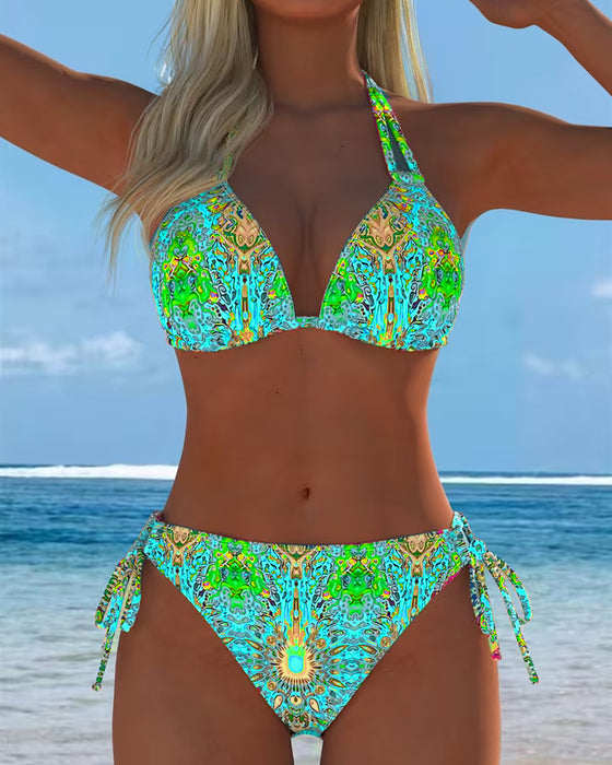 Bikini Kolorowy Karczek Druk