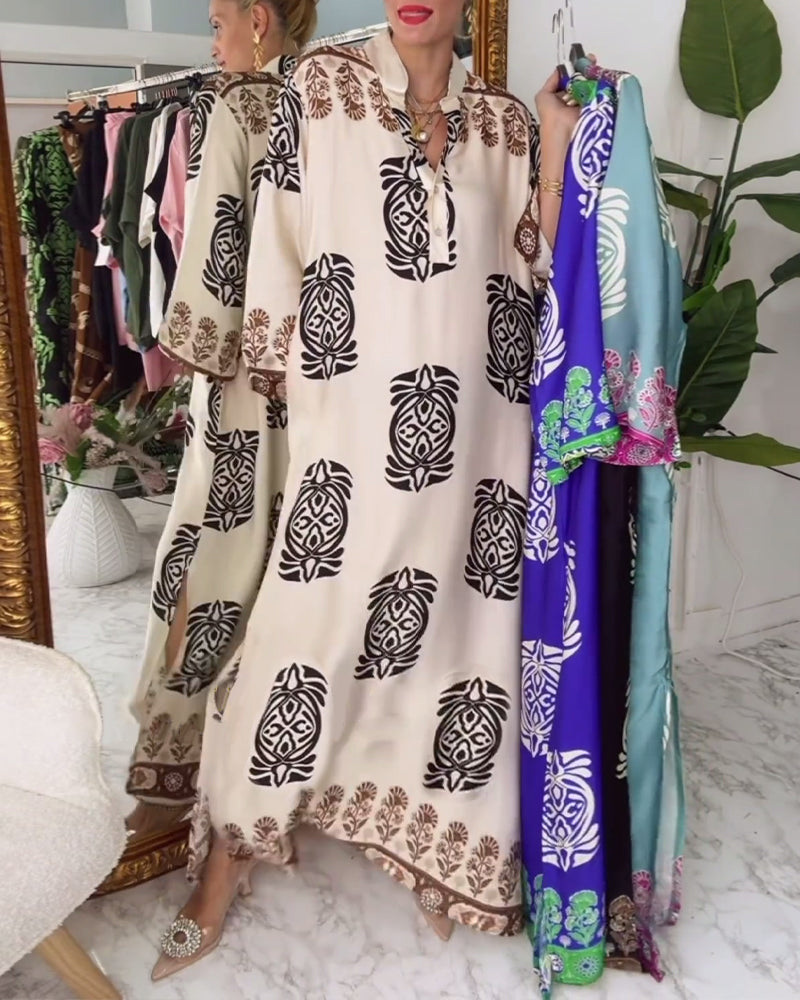 Luźna sukienka w stylu retro