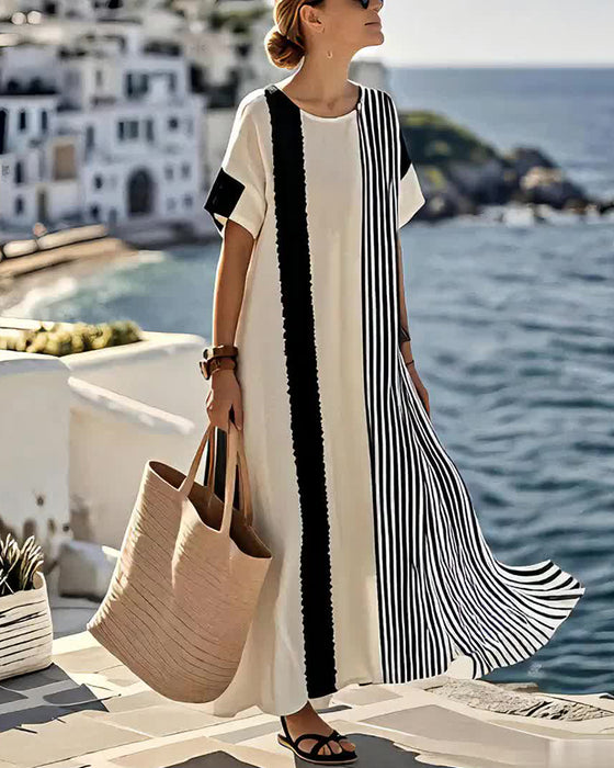 Suknia Pasiasty Print