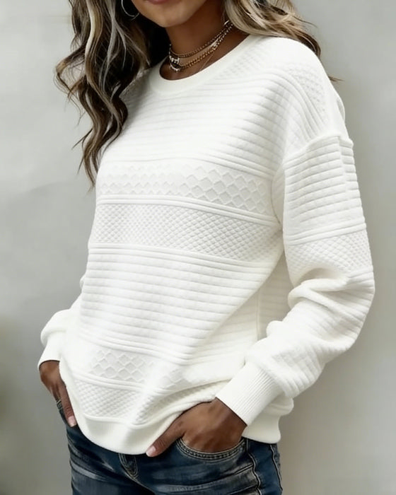 Bluza Twist Okrągły Dekolt