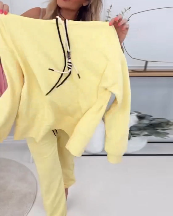 Dwuczęściowy Garnitur Street Style Bluza Sportowa