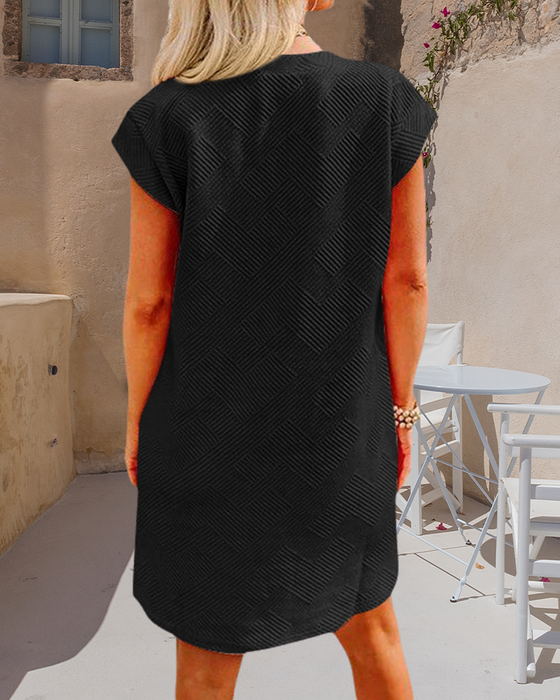 Sukienka z krótkim rękawem i kieszeniami